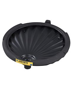 Justrite Spill Control Funnel For Non-Flammables, 3 1/4in x 21in, Black