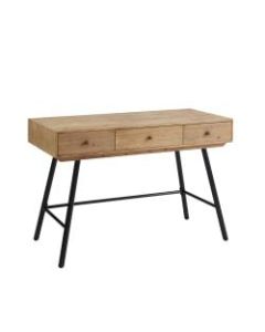 Linon Darcy 44inW Desk, Natural/Black