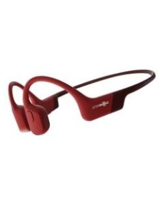 Aftershokz Aeropex Open-Ear Endurance Headphones - Stereo - Wireless - Bluetooth - 32.8 ft - 20 Hz - 20 kHz - Earbud, Behind-the-neck, Over-the-ear - Binaural - In-ear - Noise Cancelling Microphone - Solar Red