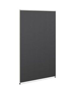 HON Verse Office Partition - 36in Width x 1.5in Depth x 60in Height - Metal - Graphite
