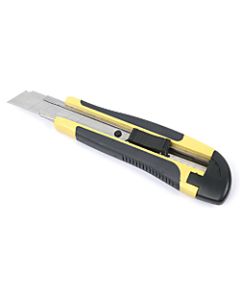 Office Depot Brand Snap-Off Knife, 18mm, Yellow/Black