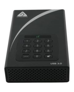 Apricorn Aegis Padlock DT ADT-3PL256-4000 4 TB Desktop Hard Drive - 3.5in External - Black - USB 3.0 - 7200rpm