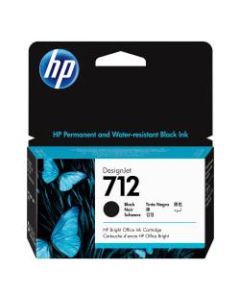 HP 712 DesignJet Black Ink Cartridge