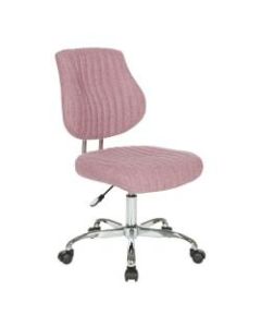 Office Star Sunnydale Fabric Mid-Back Office Chair, Orchid