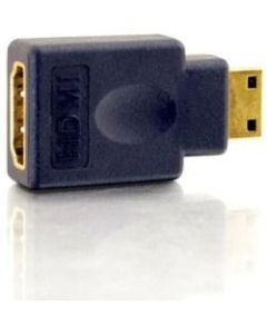 C2G Velocity HDMI Female to HDMI Mini Male Adapter - 1 x HDMI Female Digital Audio/Video - 1 x Mini HDMI Male Digital Audio/Video - Blue