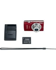 Canon PowerShot 180 20 Megapixel Compact Camera - Red - 1/2.3in Sensor - Autofocus - 2.7inLCD - 8x Optical Zoom - 4x Digital Zoom - Optical (IS) - 5152 x 3864 Image - 1280 x 720 Video - HD Movie Mode - Wireless LAN