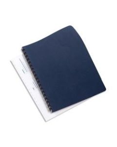 GBC Linenweave Binding Covers, 8 3/4in x 11 1/4in, Navy Blue, Box Of 50