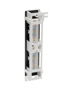 Tripp Lite Cat5e Wall-Mount 12-Port Patch Panel - PoE+ Compliant, 110/Krone, 568A/B, RJ45 Ethernet, TAA - Patch panel - desk mountable, wall mountable - RJ-45 X 12 - black - TAA Compliant