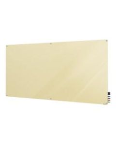 Ghent Harmony Magnetic Glass Unframed Dry-Erase Whiteboard, 48in x 72in, Beige