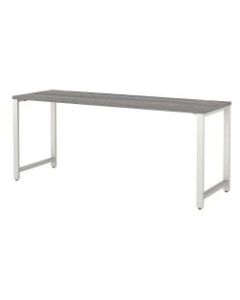 Bush Business Furniture 400 Series 72inW x 24inD Table Desk, Platinum Gray, Standard Delivery