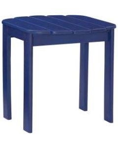 Linon Troy Indoor/Outdoor End Table, 18-1/8inH x 18-1/2inW x 18-1/8inD, Blue