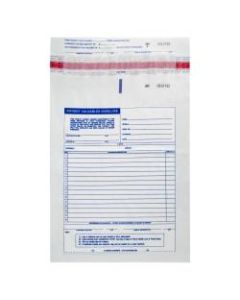 Patient Valuables Form And Plastic Bag, Tamper Evident, Sequentially Numbered, 10in x 13in, Pack Of 500 Sets