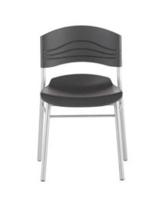 Iceberg CafeWorks Cafe Chairs, Black/Graphite, Set Of 2