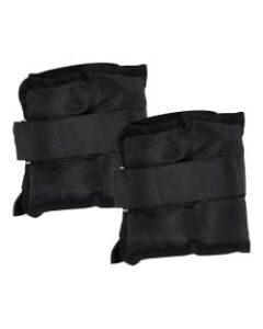 Mind Reader Adjustable Wrist And Ankle Weights, 3 Lb, 1inH x 12-3/4inW x 5-1/4inD, Black, Pack Of 2 Weights