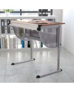 Flash Furniture Adjustable Drawing And Drafting Table, Pewter