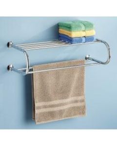 Whitmor 6060-3571-BB Towel Rack - 7.5in Height x 26in Width x 11.3in Depth - Towel Bar - Chrome Shelf - Metal - 1
