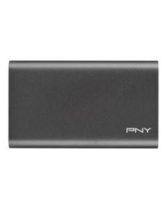 PNY Elite 240GB Portable External Solid State Drive, USB 3.0, PSD1CS1050-240-FFS, Black