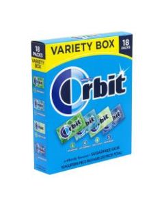 Orbit Sugar-Free Mint Gum, Box Of 18
