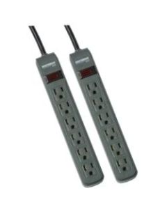 Minuteman MMS Series 6 Outlet Surge Suppressor Twin Pack - Receptacles: 6 - 241J - Receptacles: 6 - 241J