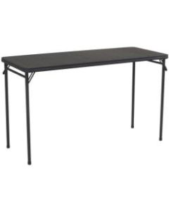 COSCO Serving Folding Table, 28inH x 20inW x 48inD, Black