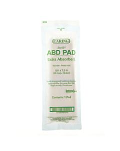 Caring Non-Sterile Abdominal Pads, 8in x 7 1/2in, Case Of 240