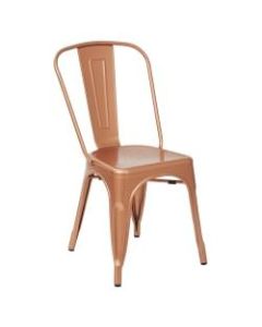 Office Star Bristow Armless Chair, Copper, Set Of 2 Chairs