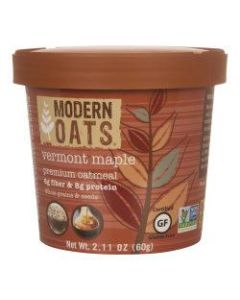 Modern Oats Premium Oatmeal Cups, Vermont Maple, 2.11 Oz, Pack Of 12 Cups