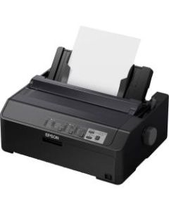 Epson LQ-590II NT 24-pin Dot Matrix Printer - Monochrome - Energy Star - 584 cps Mono - USB - Parallel - Serial - Fast Ethernet