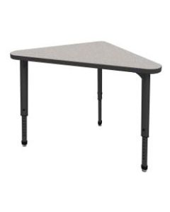 Marco Group Apex Series Triangle Student Desk, Gray Nebula/Black