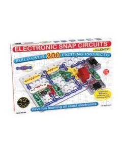 Elenco Electronics Snap Circuits 300 Experiments Kit, 2 1/4inH x 13 1/2inW x 18 3/4inD, Grades 3 - 12