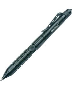 Defender TAC Press-Tip Pen, Ball Point, 1.0 mm, Black Barrel, Black Ink