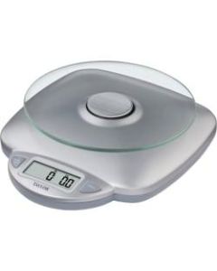 Taylor Digital Food Scale, 8in x 9.4in x 2.8in, Silver