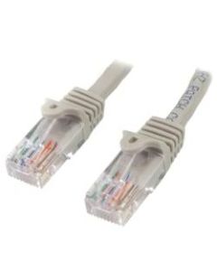 StarTech.com 7 ft Gray Snagless Cat5e UTP Patch Cable - Category 5e - 7 ft - 1 x RJ-45 Male - 1 x RJ-45 Male - Gray
