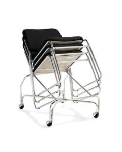 Offices To Go Stackable Chair, Black/Chrome, Pack Of 2