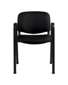 Offices To Go Stackable Chair, 30 1/2inH x 23inW x 21 1/2inD, Black, Pack Of 2