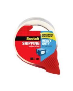 Scotch Heavy-Duty Shipping Packing Tape With Dispenser, 1.88in x 54.6 Yd., Clear