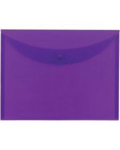 Smead Letter File Wallet - 8 1/2in x 11in - Polypropylene - Purple - 10 / Box