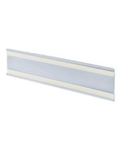 Azar Displays Plastic Adhesive-Back Name Plates, 3in x 11in, Clear, Pack Of 10 Name Plates