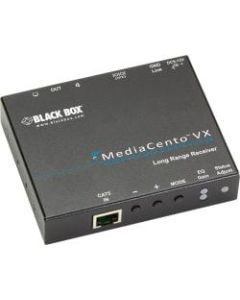 Black Box MediaCento VX Long-Range Receiver - 1 Output Device - 984.25 ft Range - 1 x Network (RJ-45) - 1 x VGA Out - WUXGA - 1920 x 1200