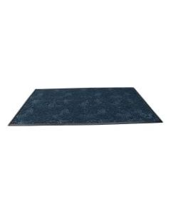 Waterhog Plus Swirl Floor Mat, 48in x 72in, 100% Recycled, Indigo