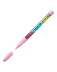 Office Depot Brand Fun With Writing Ballpoint Pen, Medium Point, 1.0 mm, Rainbow Glitter, Assorted Colors