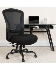 Flash Furniture HERCULES 24-7 Intensive Mesh Big And Tall Multifunction Chair With Synchro Tilt, Black