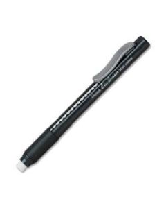 Pentel Rubber Grip Clic Eraser - Lead Pencil - Refillable - Pen - Retractable, Latex-free Grip, Ghost Resistant, Pocket Clip - 1Each - Black