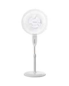 Honeywell 16 In. Double Blade Pedestal Stand Fan, White - HSF1640W - 2 Blades - 16in Diameter - 3 Speed - Adjustable Height, Adjustable Tilt Head, Removable Grill, Timer-off Function, Oscillating - 48in Height x 16in Width - White