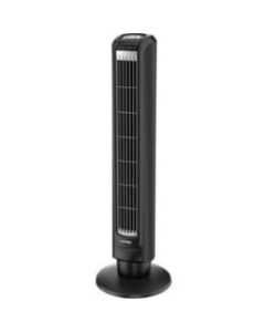 Lasko 32in Oscillating Tower Fan with Remote Control - 3 Speed - Oscillating, Carrying Handle, Quiet, Timer - 32in Height x 10in Width - Metal, Resin