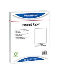 Printworks Laser/Inkjet Print Copy And Multi-Use Paper, Letter Size (8 1/2in x 11in), 20 Lb, Ream Of 500 Sheets