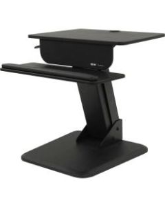 Tripp Lite Sit Stand Desktop Workstation Height Adjustable Standing Desk - Standing desk converter - rectangular - black - black base