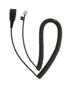 Jabra Headset Adapter Cable - 6.56 ft Phone Cable for Headset - First End: 1 x Quick Disconnect Audio - Second End: 1 x RJ-10 Phone - Black