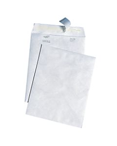 Quality Park Tyvek Envelopes, 10in x 13in, Self-Adhesive, White, Box Of 100