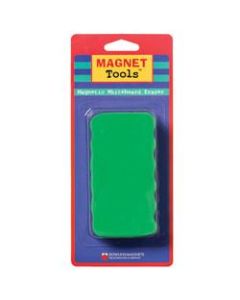 Dowling Magnets Magnetic Whiteboard Eraser, 4 1/2in x 2 1/2in, Assorted Colors, Pack Of 6